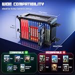 TNP Games Storage Tower (Up to 15 CD Disc) For PS5 Game Disk Rack and Controller Stand Holder For Xbox Series X/Nintendo Switch/PS4 Controller Stand Holder Can hold up to 4 controller