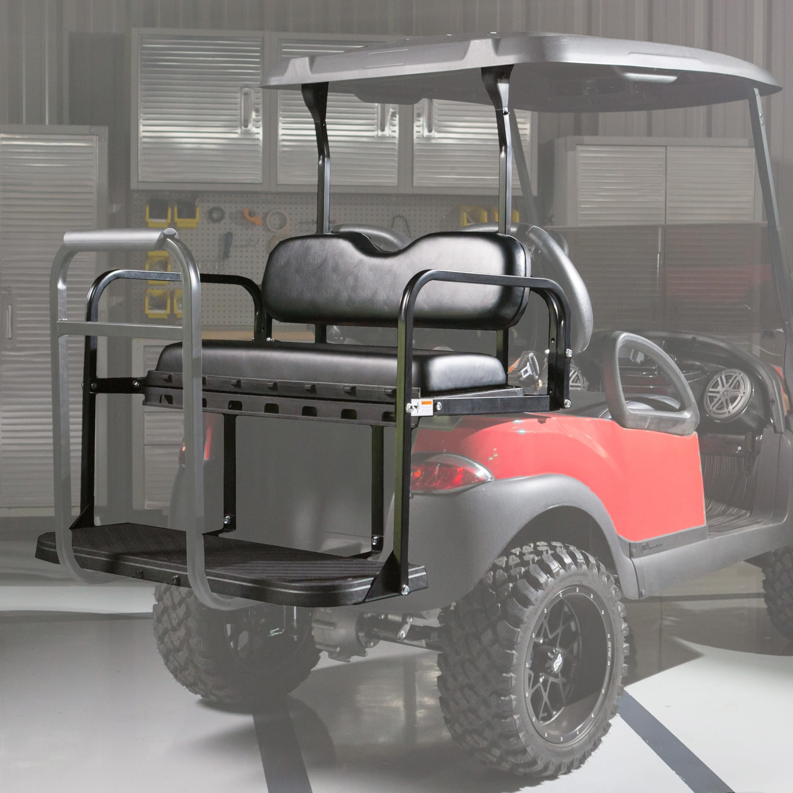 Amazon.com: GTW MACH3 Golf Cart Rear Seat Kit with Aluminum Frame
