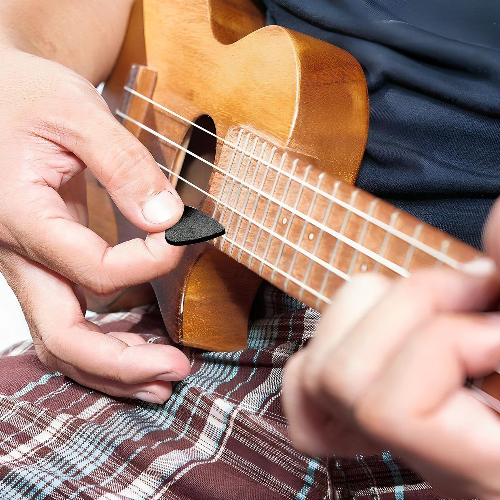 Genérico 10 piezas de púas de pulgar para guitarra de fieltro profesional