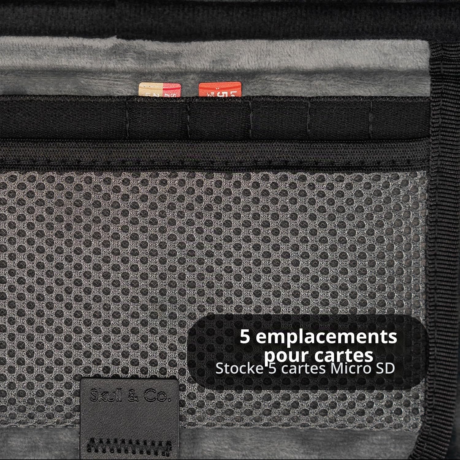 Skull & Co. Every Day Slim Carrying Case for ROG Ally X & ROG Ally : Protective Travel Case Portable Hard Shell Case - Denim