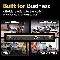 Vista 8 de Peplink B One 5G - Router WiFi celular Gigabit Dual WAN para Internet inalámbrico - Rendimiento de 1 Gbps, Wi-Fi 6, doble banda, 4 puertos LAN