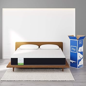 Flo Ortho Mattress - 10 Year Warranty |?Sleepwell with Our?Aloe Vera Infused Orthopedic Mattress with?Pain Release Technology?| Mattress Double Size (72x48x6 Inches Medium Firm White)