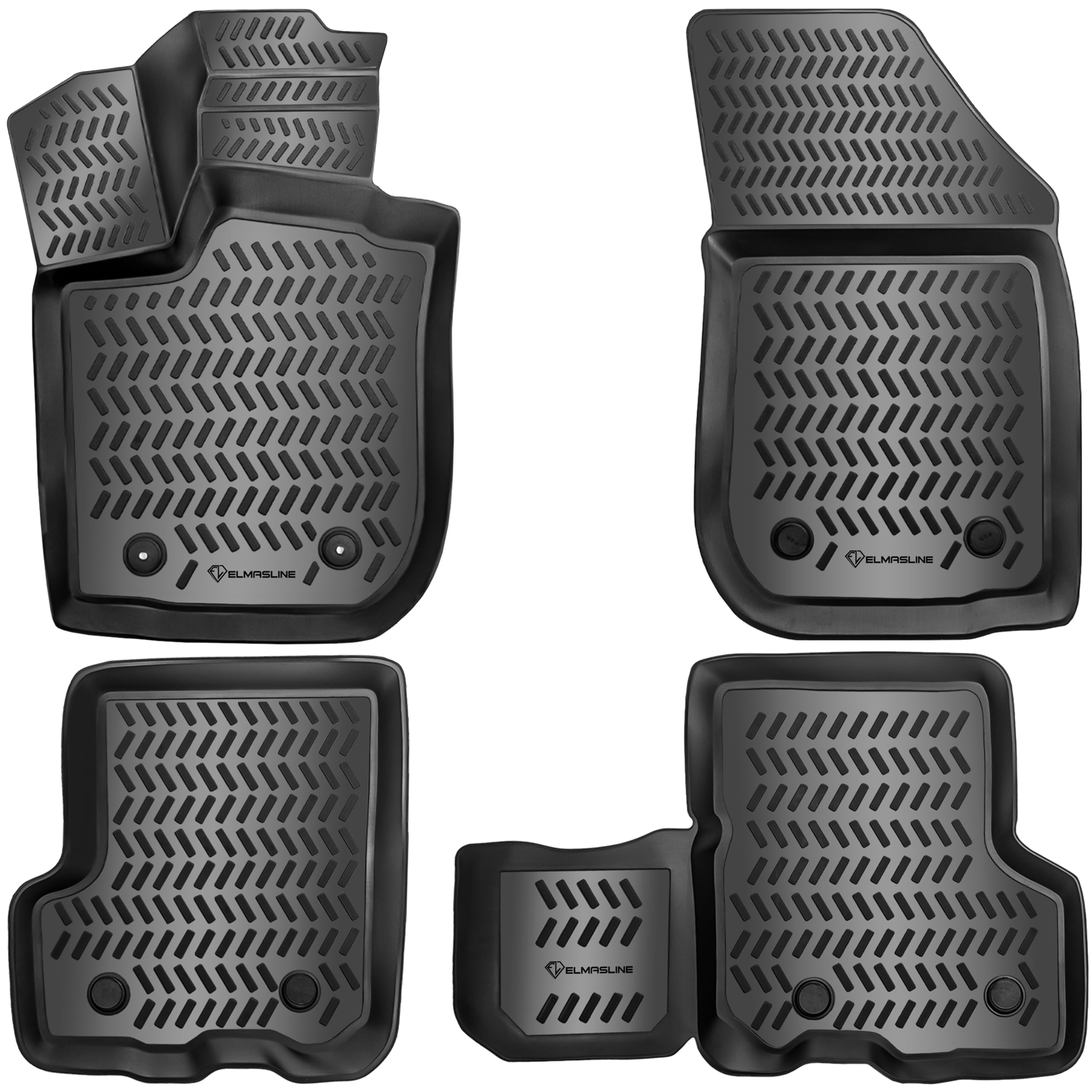 Perfecte Pasvorm Dacia 2021 ELMASLINE 3D Rubberen Matten Set Voor Dacia Sandero 3 (2021 ) – Incl. Kofferbakmat, Geen Geur 3D Matten Set Met Kofferbakmat Perfecte Pasvorm Dacia 2021 ELMASLINE 3D Rubberen Matten Set Voor Dacia Sandero 3 (2021 ) – Incl. Kofferbakmat, Geen Geur 3D Matten Set Met Kofferbakmat
