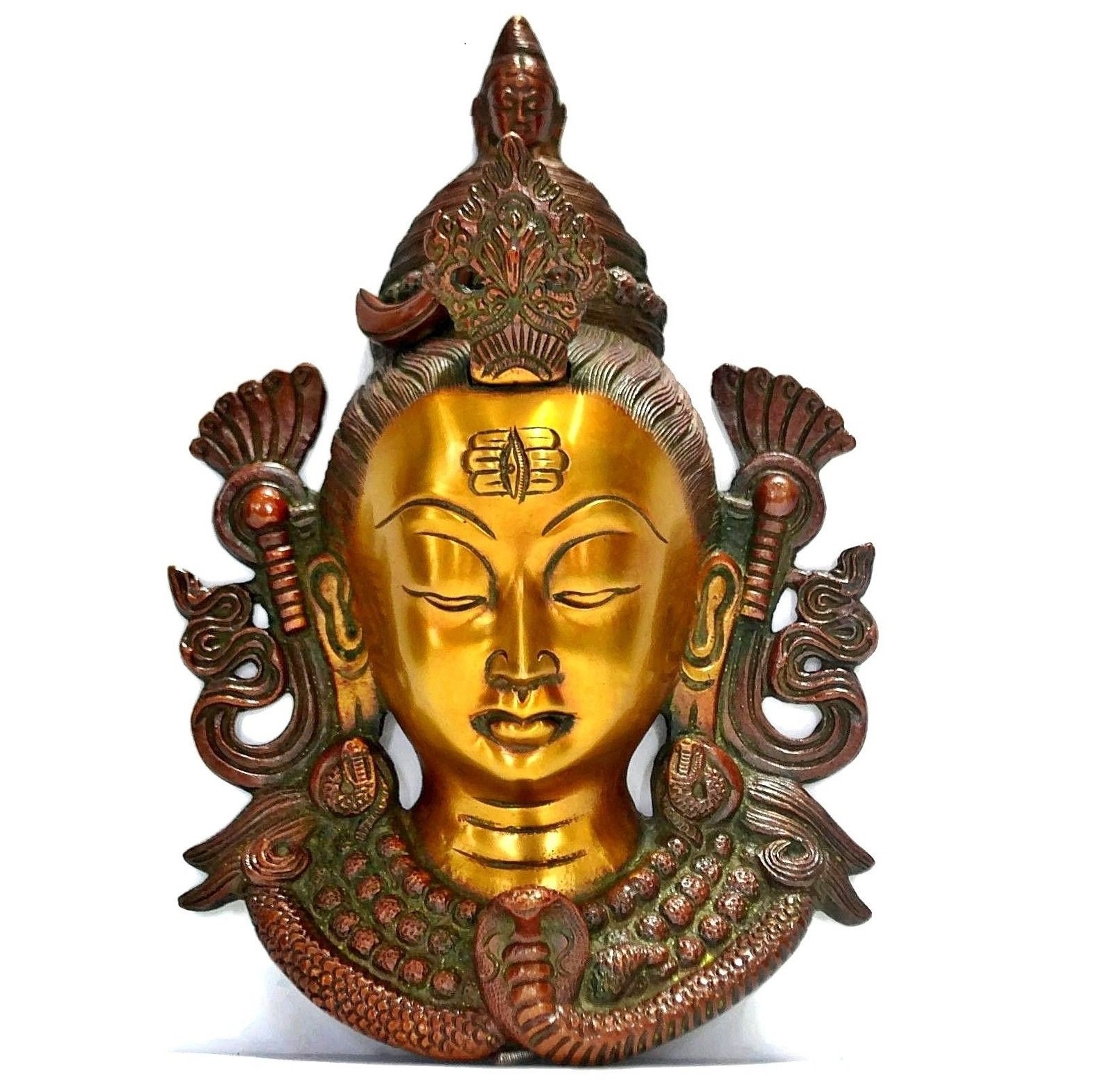 Buy CraftVatika 11" Lord Shiva Wall Hanging , Brass Metal Wall
