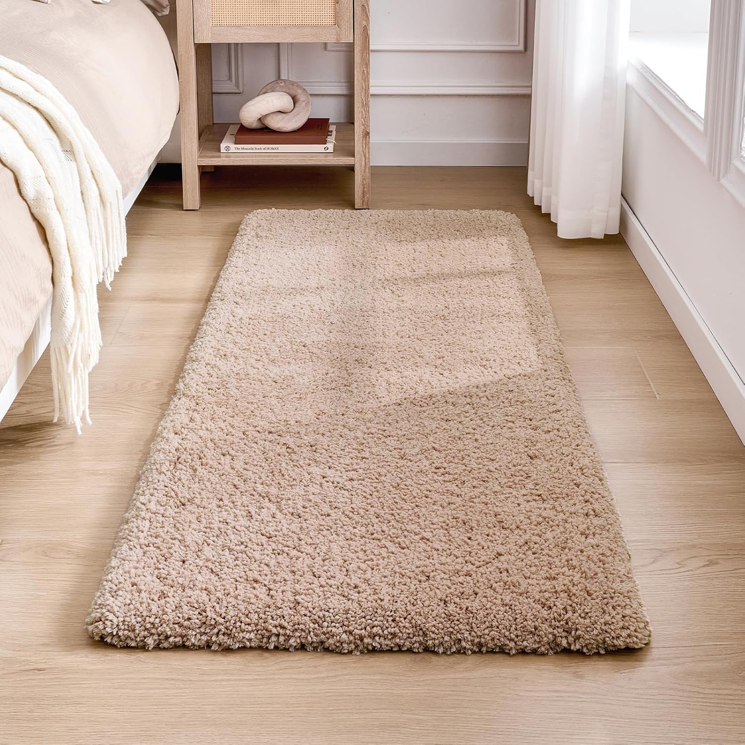 Beige Cotton Braided Rug - 5x7 Feet -23 Beige Cotton Braided Rug - 5x7 Feet -23