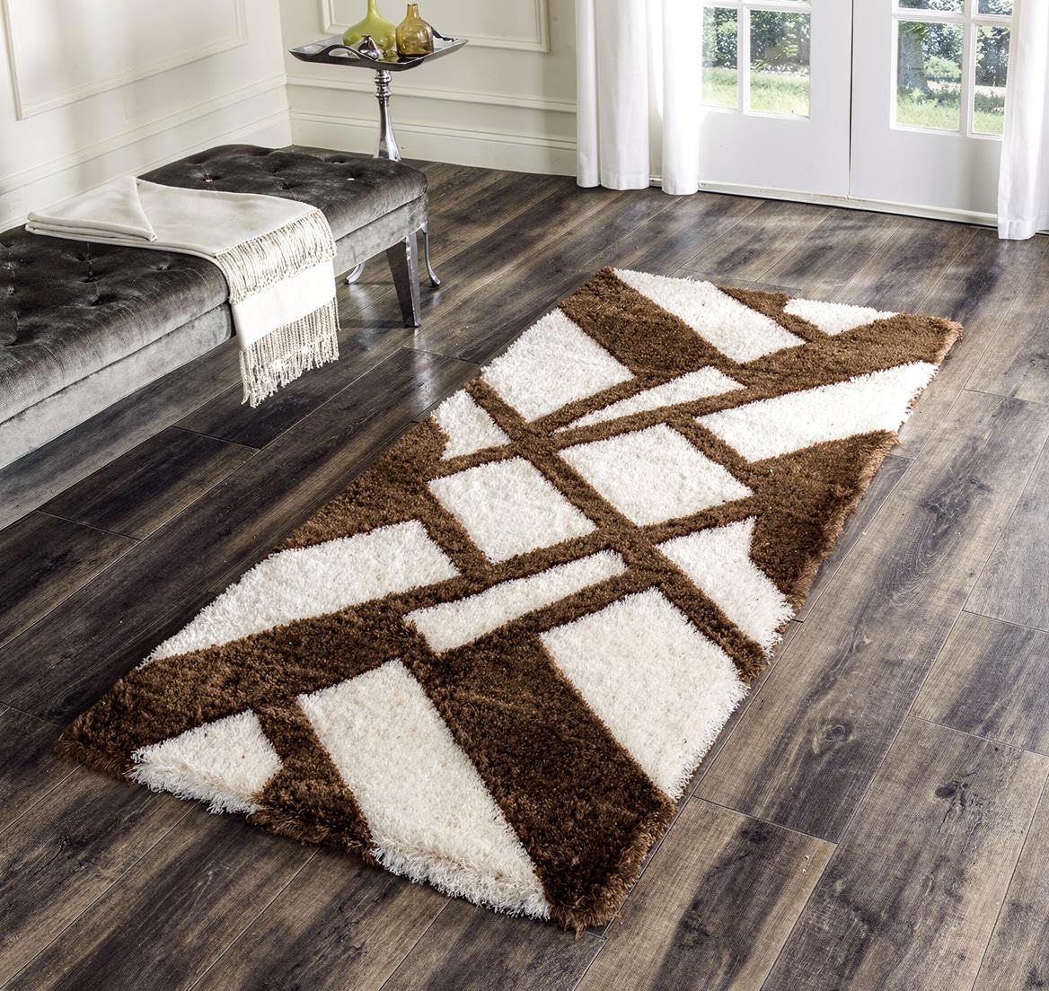 Naze Luxury Shaggy Runner Rug - Soft & Plush -27