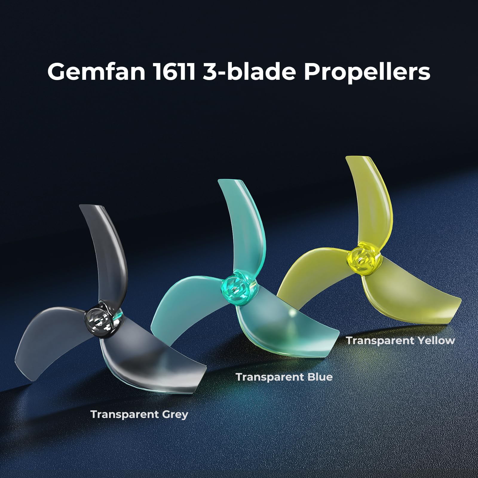 BETAFPV Gemfan 1611 40 mm 3-Blade Propellers with 1.5 mm Shaft Hole, Strength Lightweight for 1102,0802SE Brushless Motors - Image 2