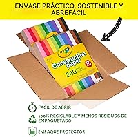 Vista 5 de Crayola Paquete a granel de papel de construcción (480 hojas), 10 colores surtidos, 9 x 12, suministros de arte y manualidades para el aula