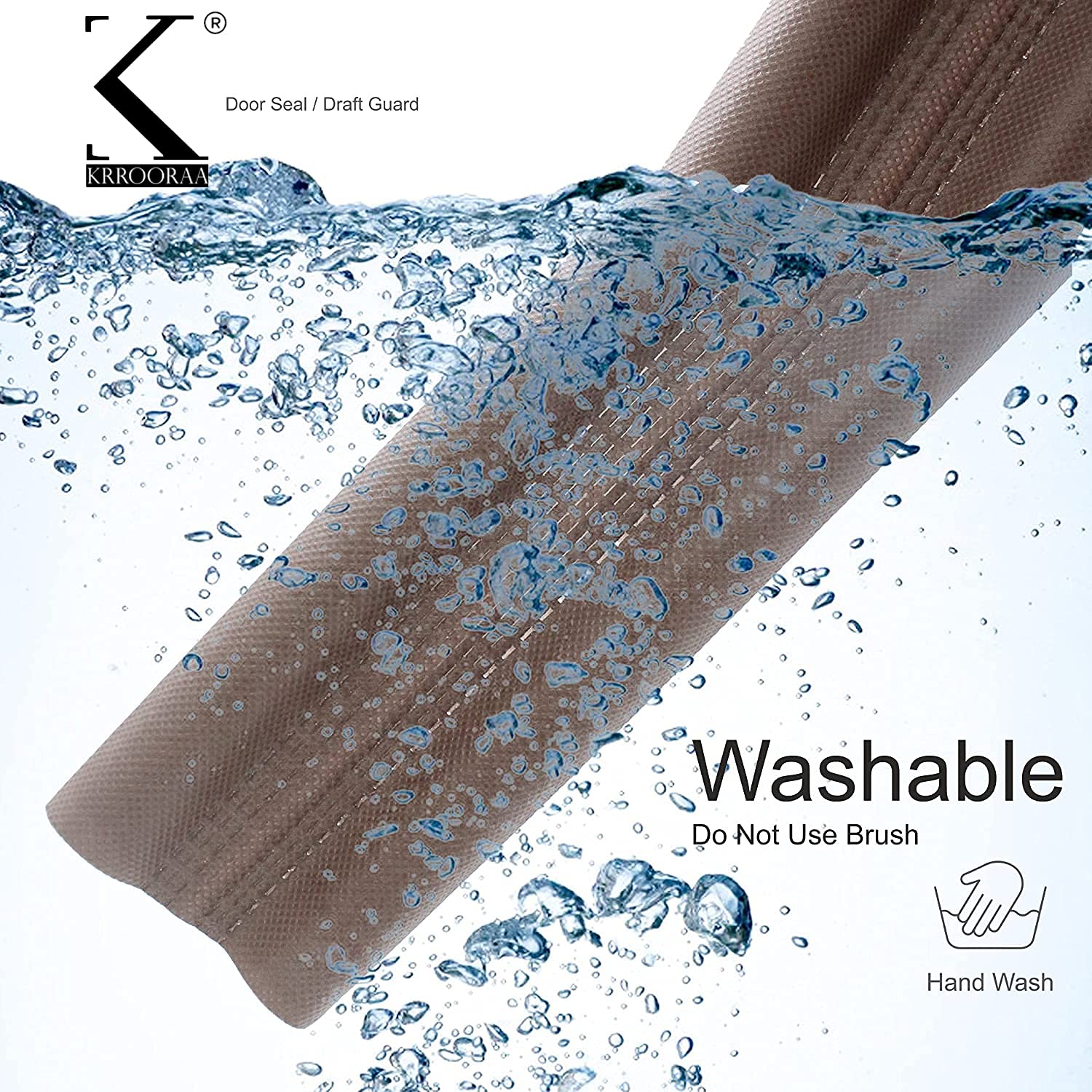 KRROORAA® Door Bottom Sealing Strip Guard for Home (Size-36 inch) (Brown)… (1) 3