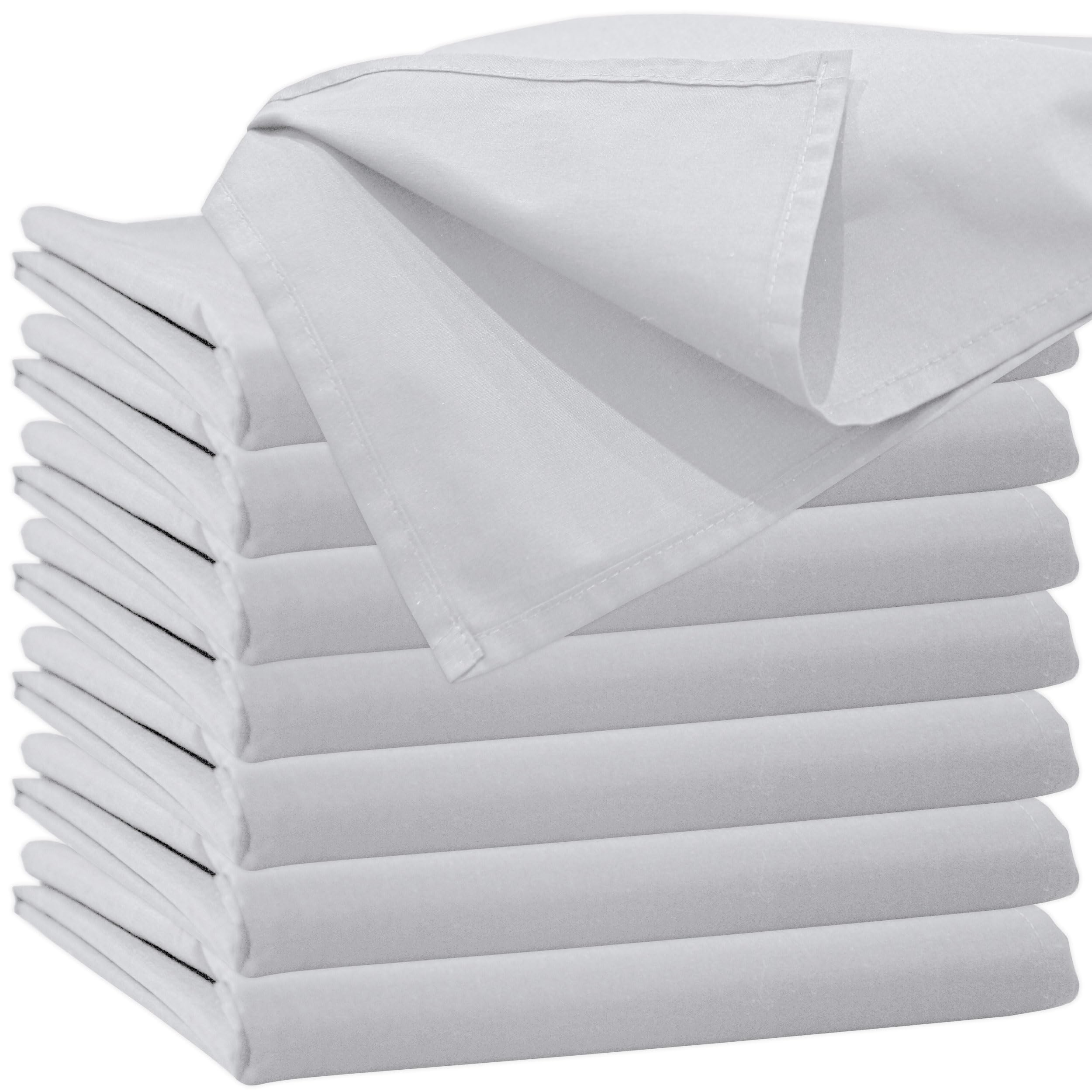 Glatte Bettlaken 90x200 cm ohne Gummizug Weiß Uni Baumwolle | Einfache Klassische Hotel Betttuch ohne Spanngummi
