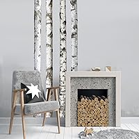 Vista 7 de Calcomanías de pared de árbol de abedul grande, calcomanías de pared de árbol natural, calcomanías de pared de árbol grande, calcomanías de pared