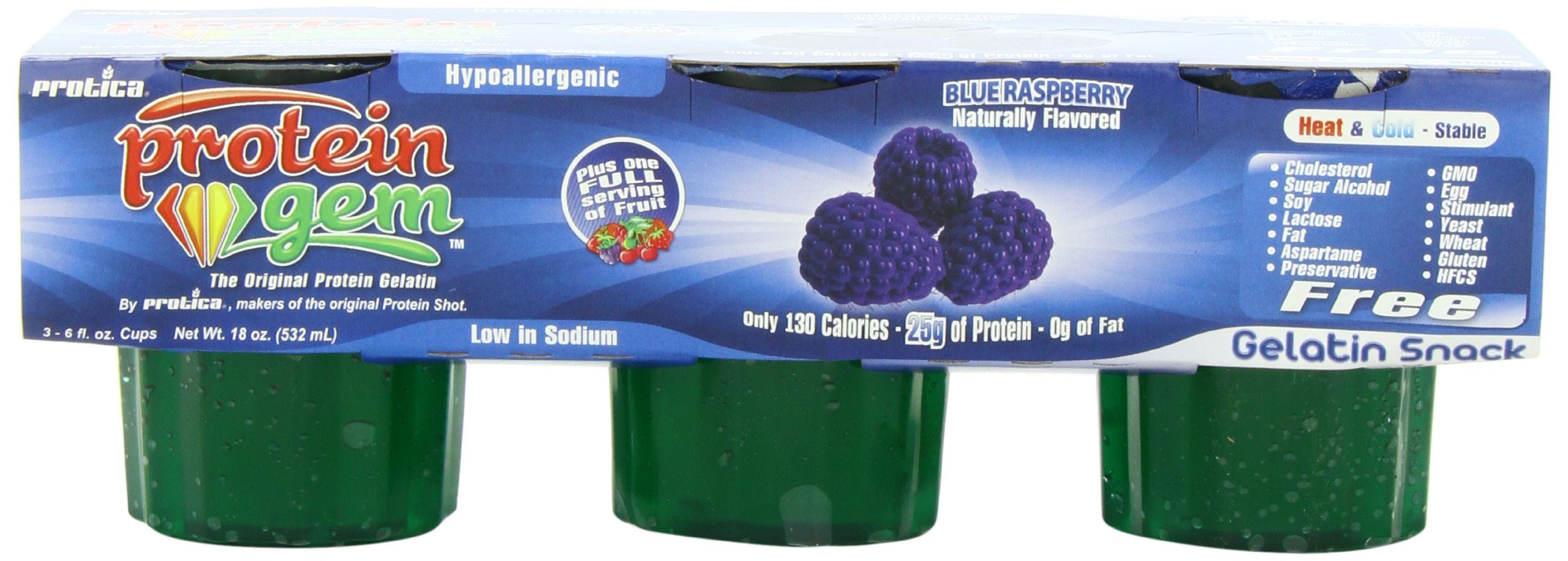 Protein GEM Raspberry 8-3/PK