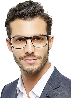 MARE AZZURO Lightweight Reading Glasses 2.00 Men Designer Readers 1.0 1.25 1.5 1.75 2.0 2.25 2.5 2.75 3.0 3.5 4.0 5.0 6.0 (Transparent, 200)