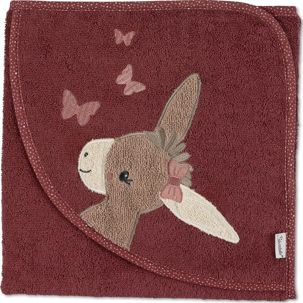 Sterntaler Emmily Hooded Bath Towel 80 x 80 cm Red