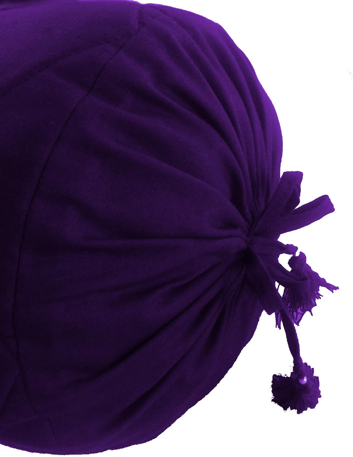 Purple Long Quilted Bolster Pillowcase - Yoga Massage Round Quilted Bolster Cover for Bed Sofa Chair Couch Lounge Cotton 9" Diameter x 42" Long (22 cm Diameter x 107 cm Long) Removable Cover