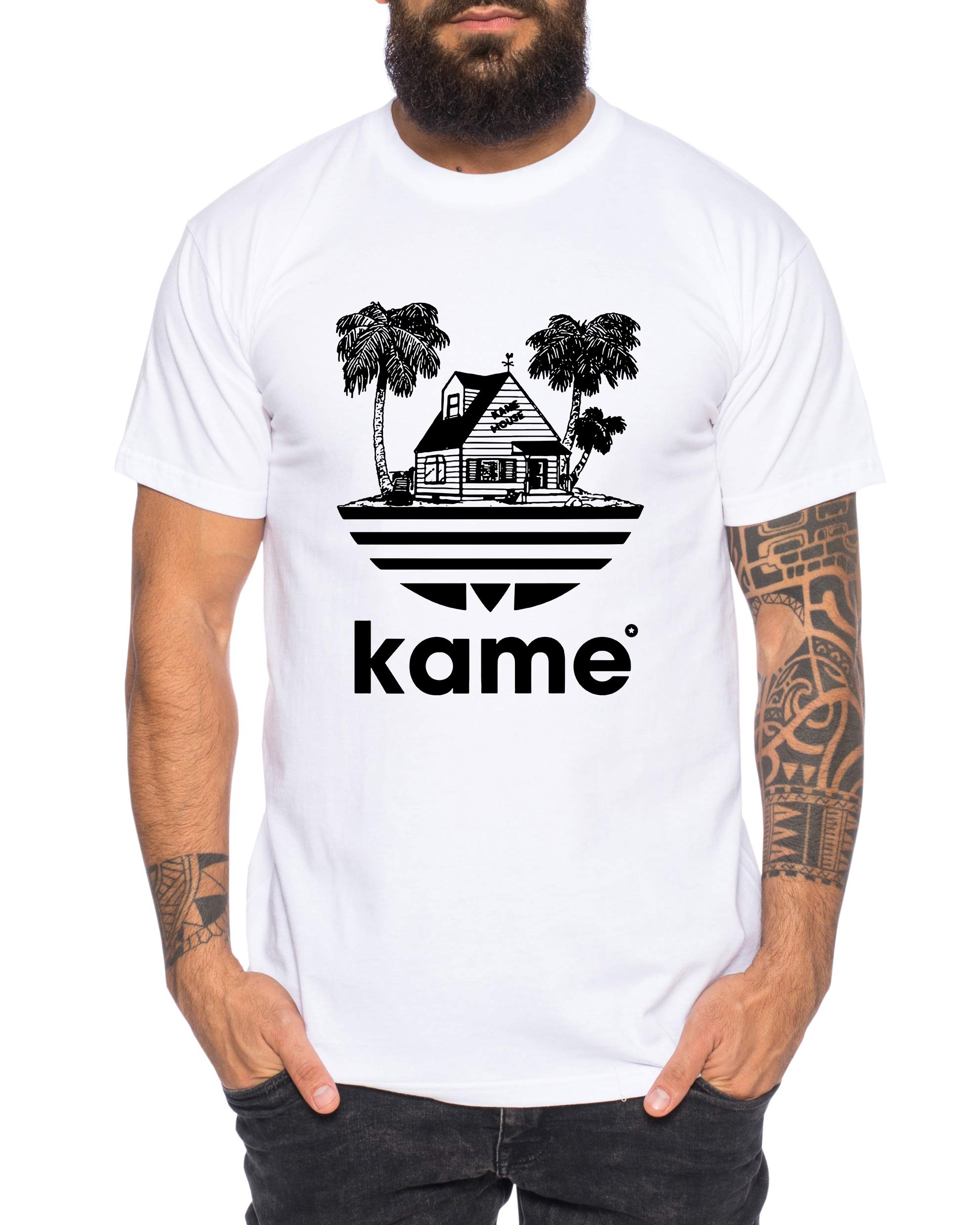 Adi Kame House Men's T-Shirt One Goku Dragon Master Son Ball Vegeta Turtle Roshi Piece Golds Db