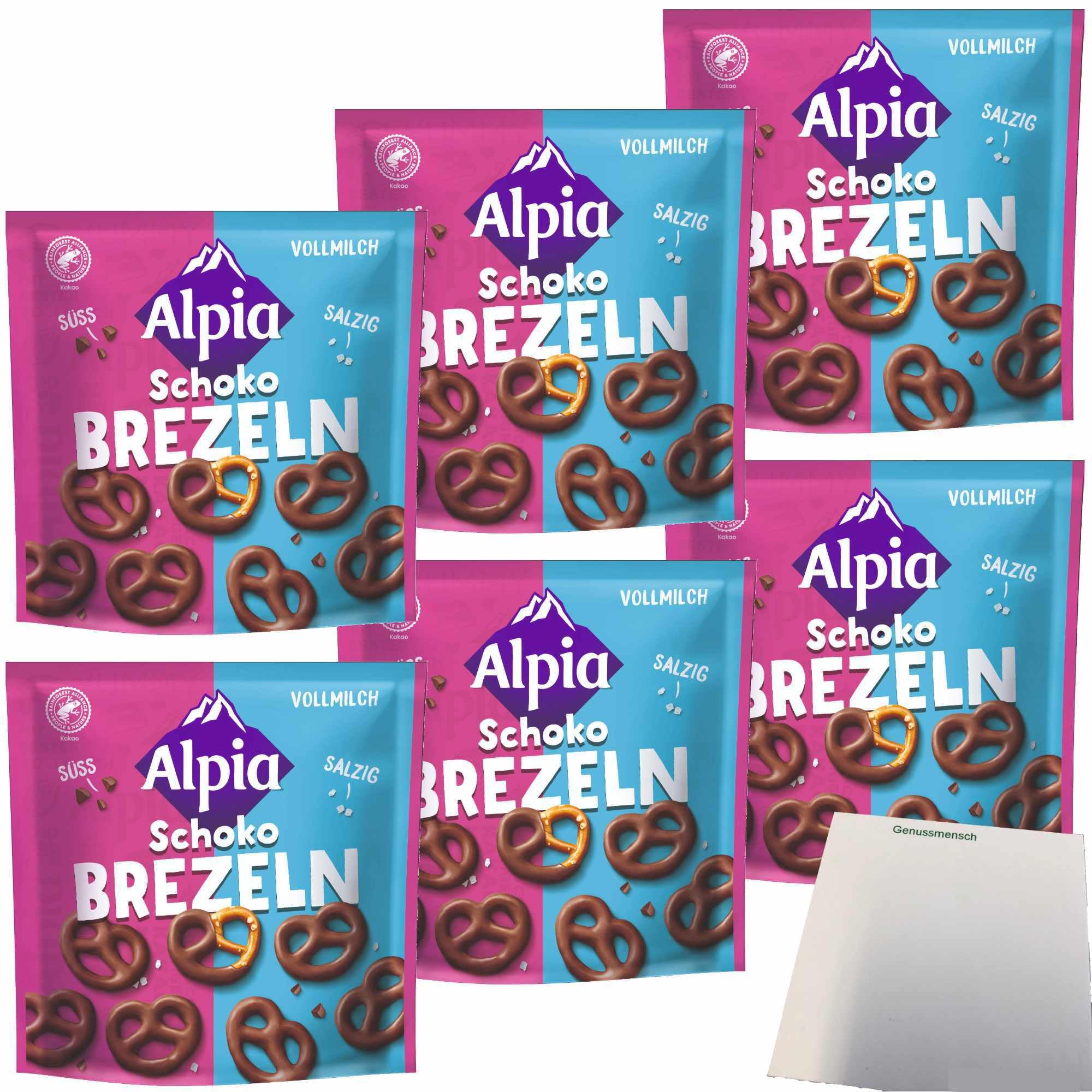 usy Bundle für Alpia Schoko Brezeln Vollmilch 6er Pack (6x140g Beutel) + usy Block