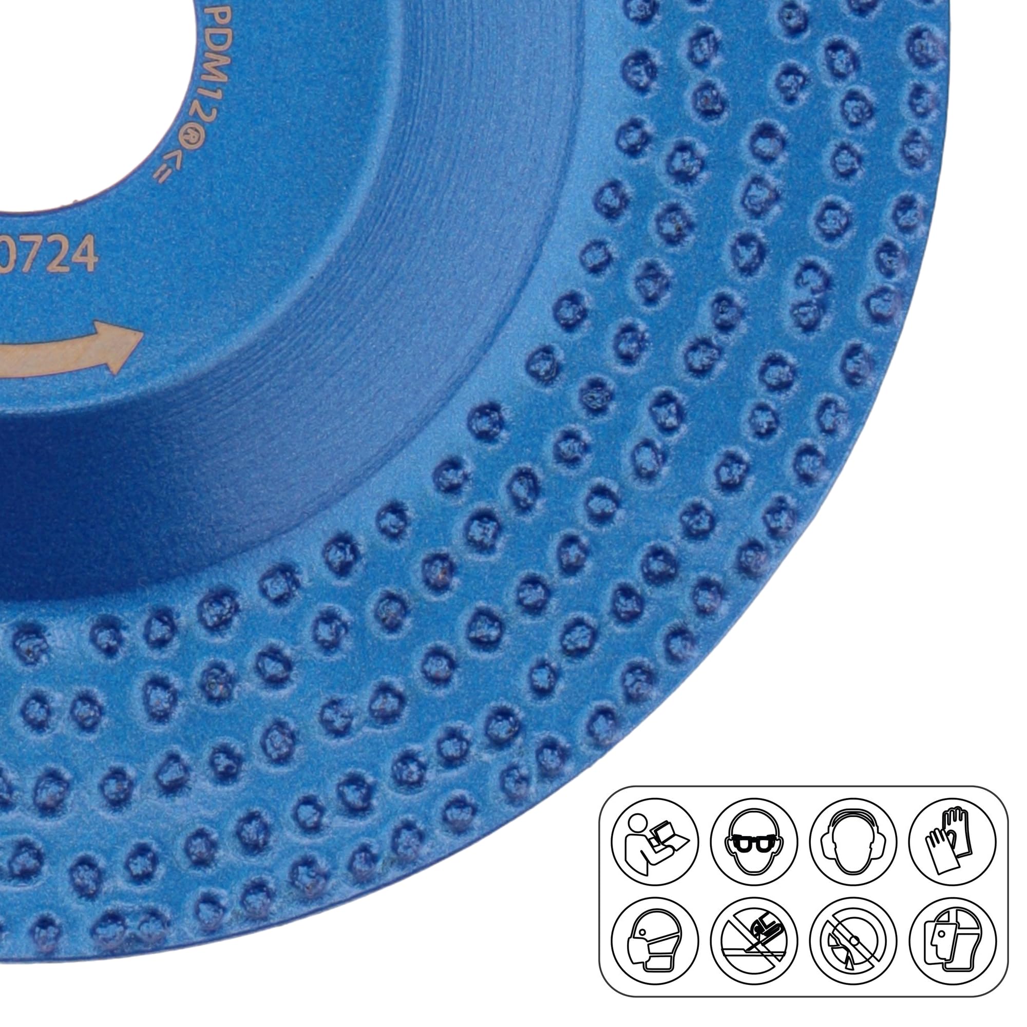 PRODIAMANT Disco abrasivo diamantato professionale, 115 mm x 22,2 mm, per vernice per calcestruzzo, vernici, vernice per facciate e residui di colore su superfici di pareti e pavimenti, rivestimento