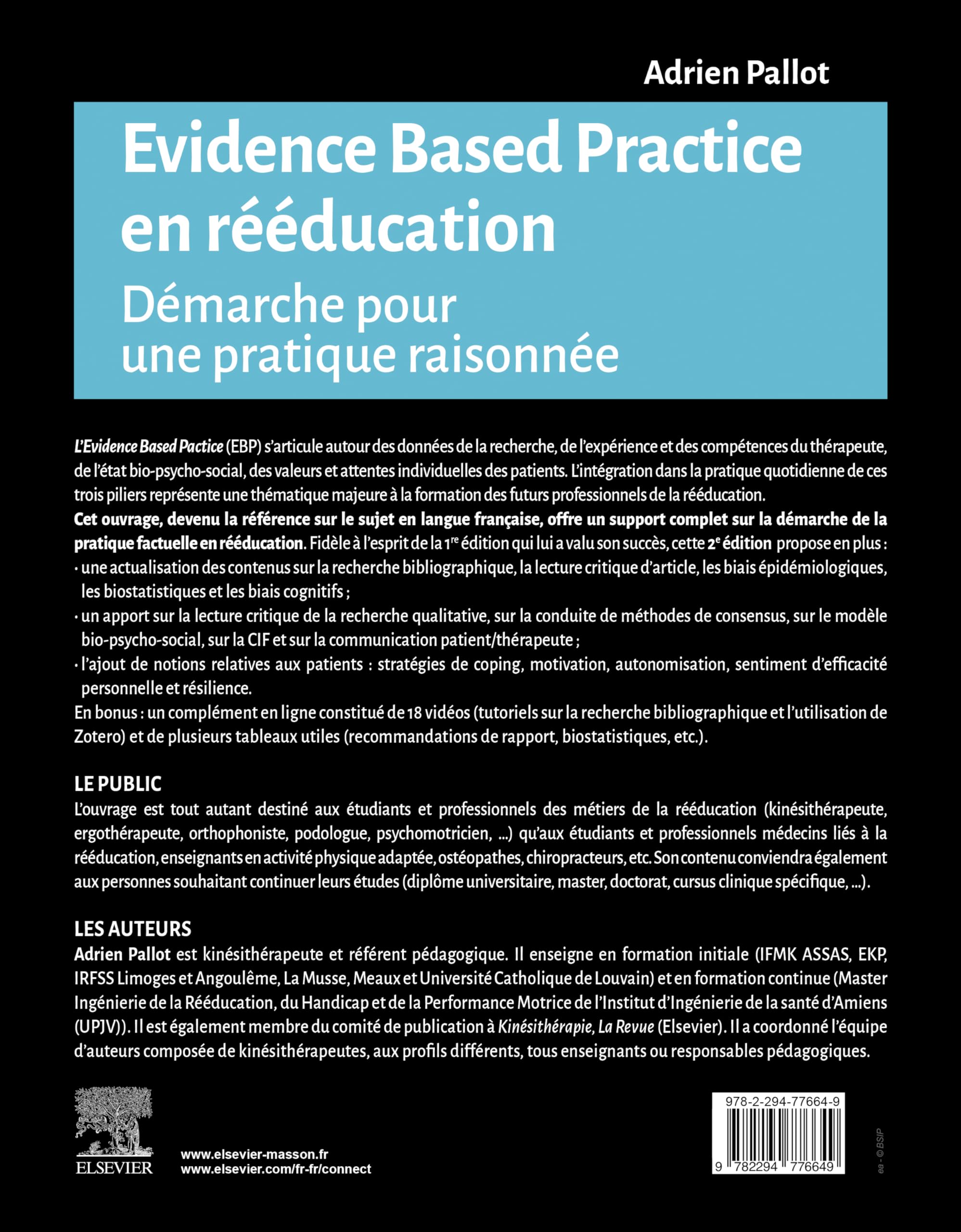 Evidence Based Practice en rééducation: Démarche pour une pratique raisonnée