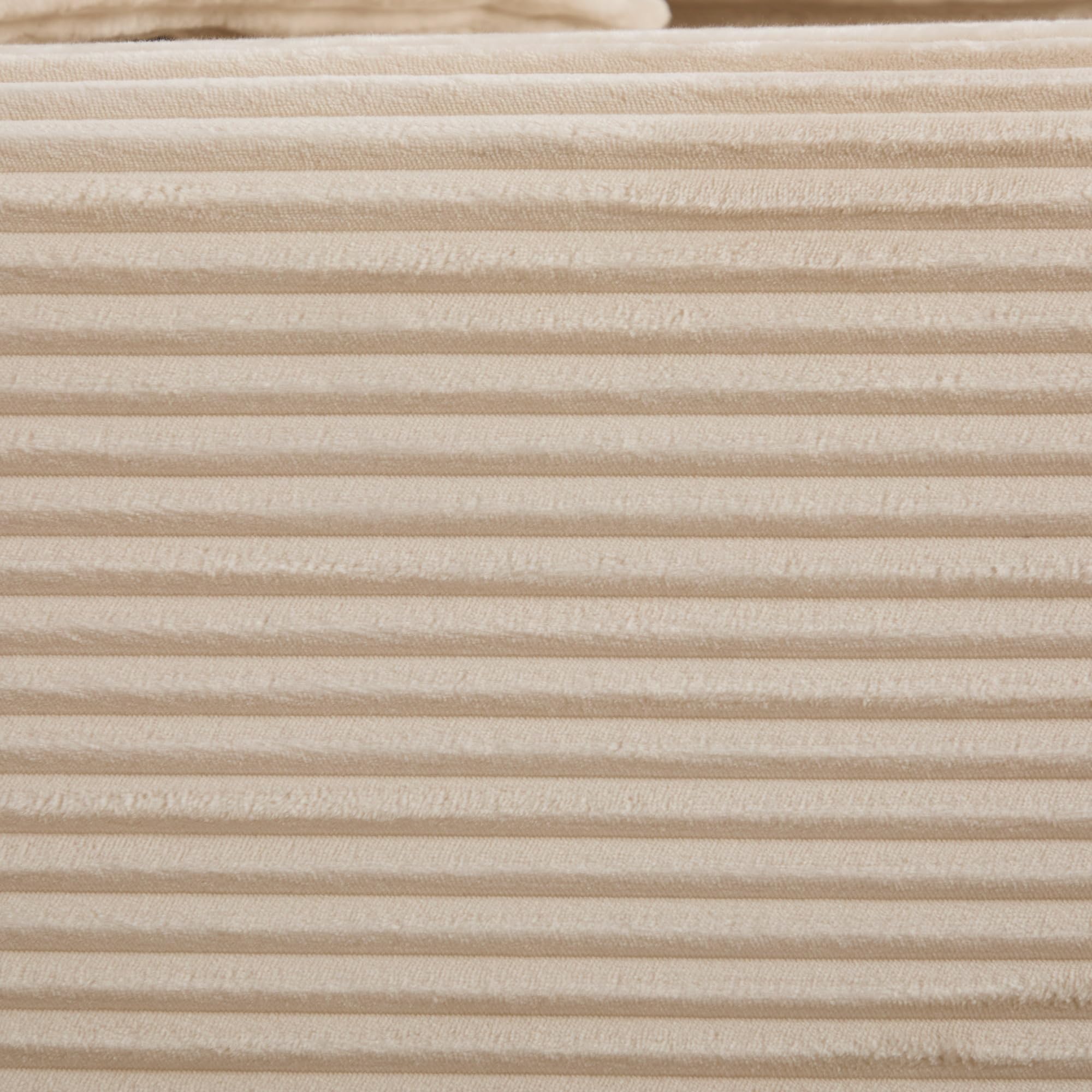 Generisch Sofá de compresión de chenilla beige: Nube suave, sin construcción