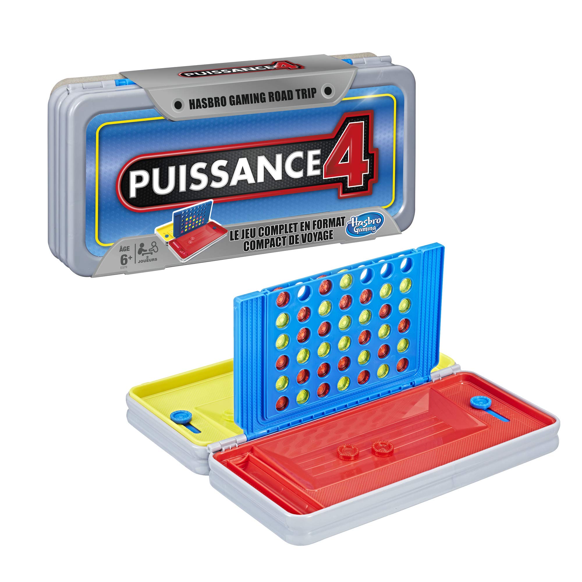 Hasbro Road Trip Connect 4 Game - Portable Travel Edition With Car Spotting Rule