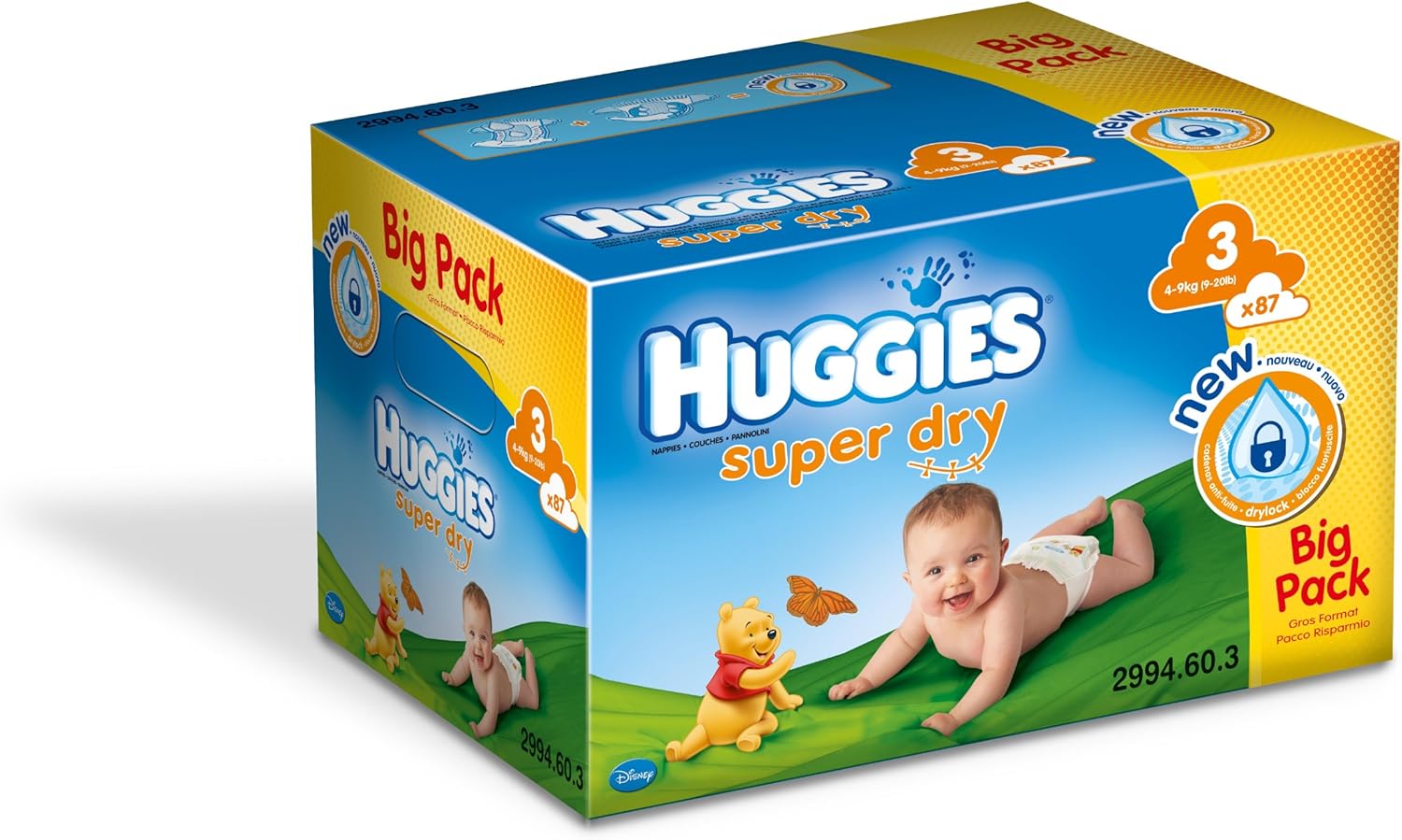 Huggies 2994603 Super Dry Big Pack Taille 3 49 kg x 87 Couches