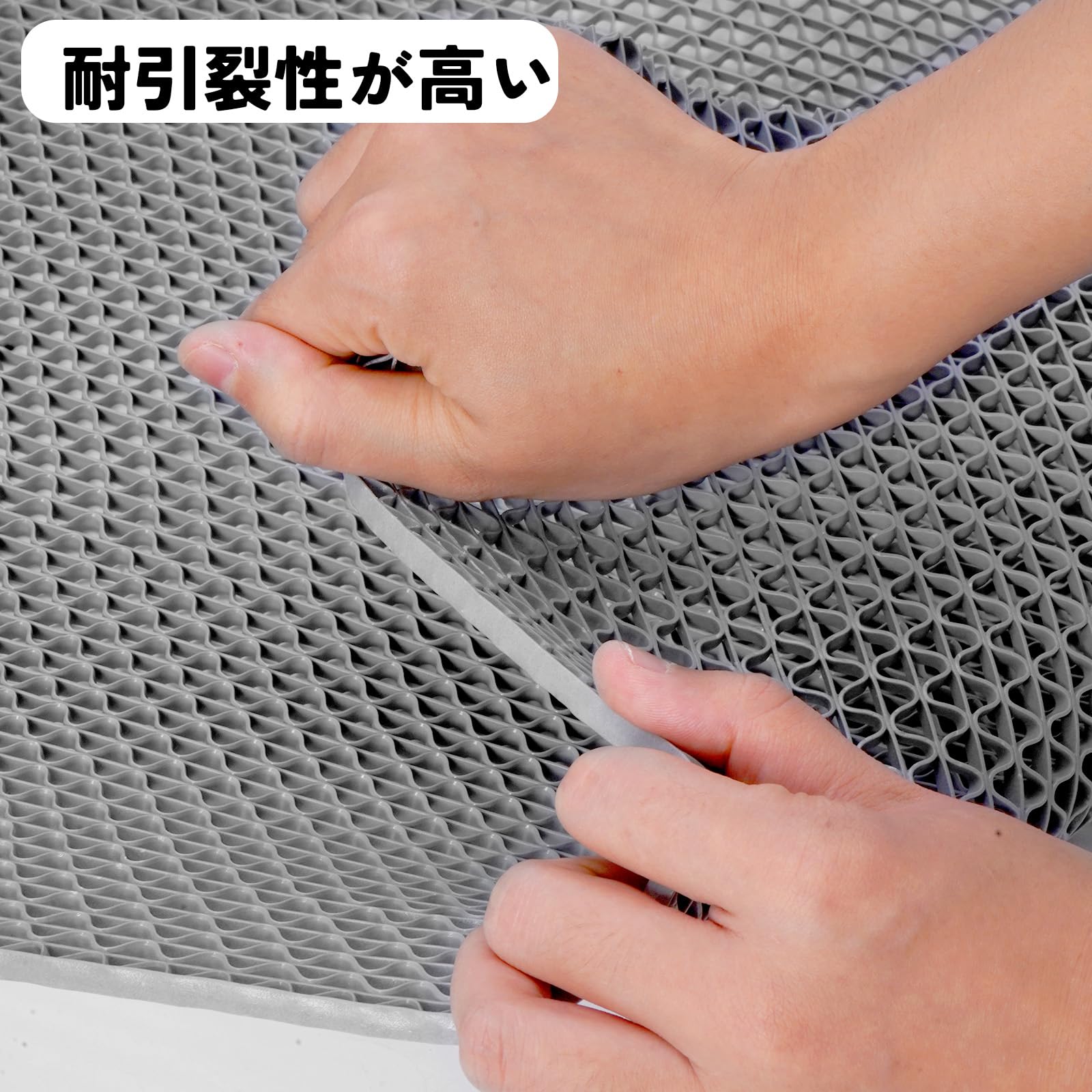 Tcatec 業務用滑り止めマット PVC 吸水 転倒防止 商業フロアマット 300x120 cm レストラン 通路 廊下 プール 浴室 ベランダ 病院 介護 施設 学校 店舗 マンション 駐車場 ドアマットロール 滑り止めマット バー テラス 屋外屋内カーペット用 (厚さ5.5 mm グレー)