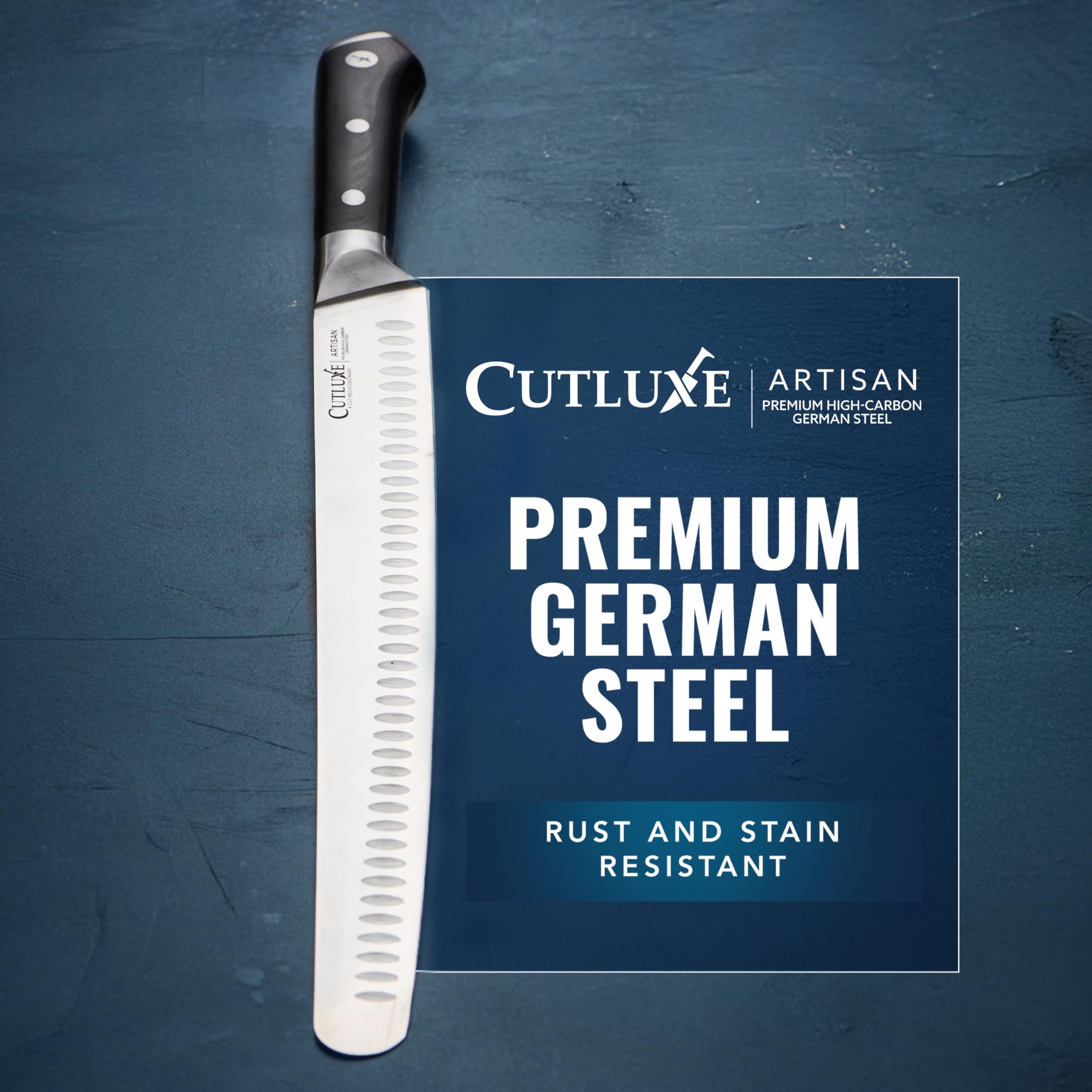 Cutluxe 14" Slicing Carving Knife – Extra-Long Brisket Knife for Meat & BBQ — Amazon image 8