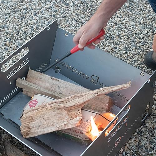 Miniatura 8 de La hoguera portátil de RENLICON es fácil de montar, plegar y almacenar plana para que puedas llevarla en el camino hacia tu próxima aventura