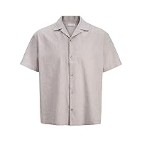 Jjesummer Linen Blend Resort - Maglietta SN, Stringa