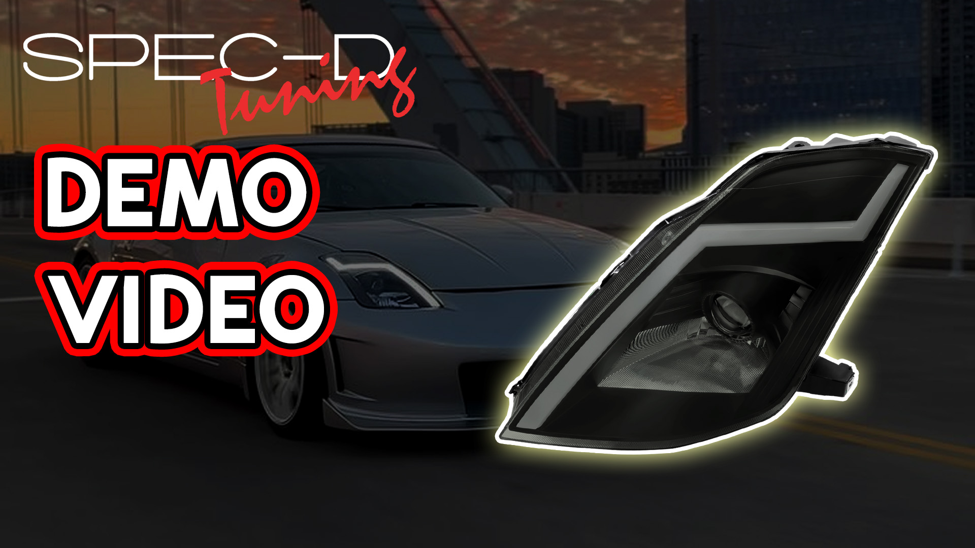 Beat Light デモ Beat Light デモ 350Z Black Spec-D LED Sequential Headlights | 2003