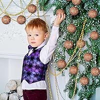 Vista 4 de Lyrow Juego de 24 adornos de bolas de Navidad con purpurina de 4 pulgadas, bolas de Navidad a granel de espuma de lentejuelas para colgar, bolas