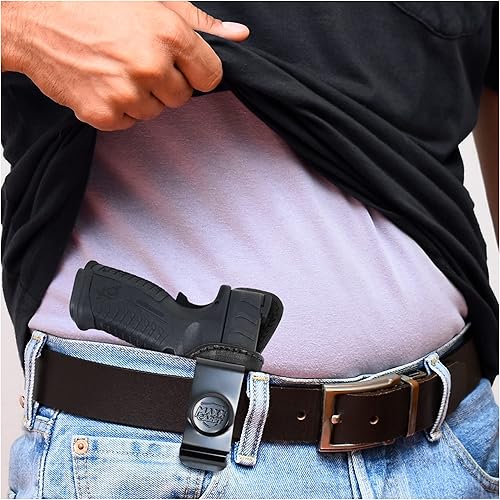 Miniatura 2 de PH - Funda de cuero genuino para Springfield XDM Elite 3.8  Funda táctica de cuero Iwb  Funda de transporte oculta de cuero  Cómodo apéndice de