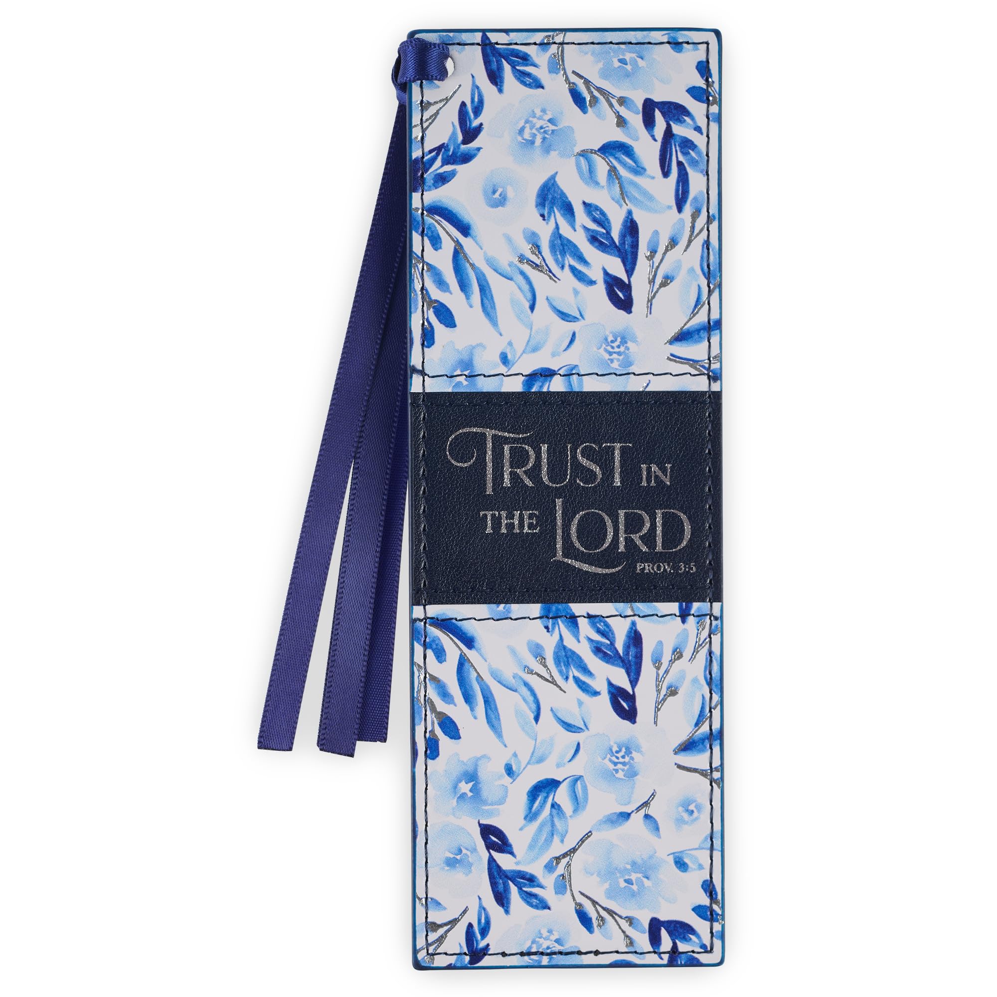 Christian Art Gifts Faux Leather Scripture Bookmark: Trust in the Lord