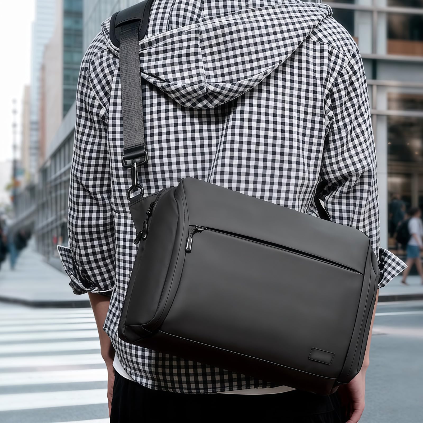 Borsa per computer portatile professionale per 14 POLLICI Lavoro di Affari Impermeabile Borsa Del Computer Della Spalla Della