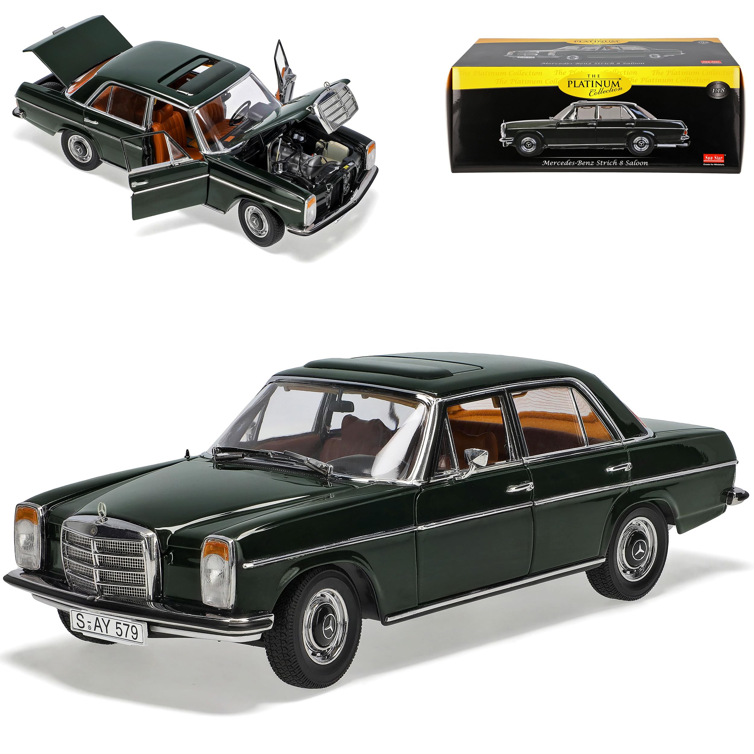 Sun Star Mercedes-Benz 220/8 Strich-Acht Limousine Dunkel Grün