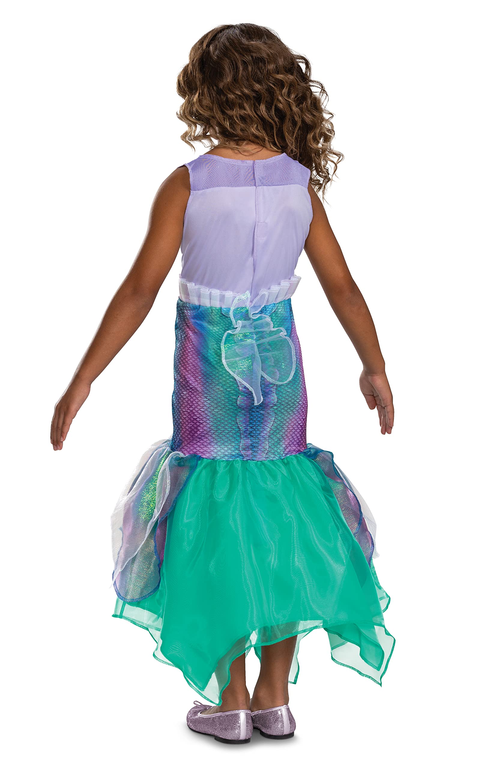 Ariel Kostüm für Kinder, Deluxe Offizielles Disney The Little Mermaid Live Action Kostüm mit Zubehör