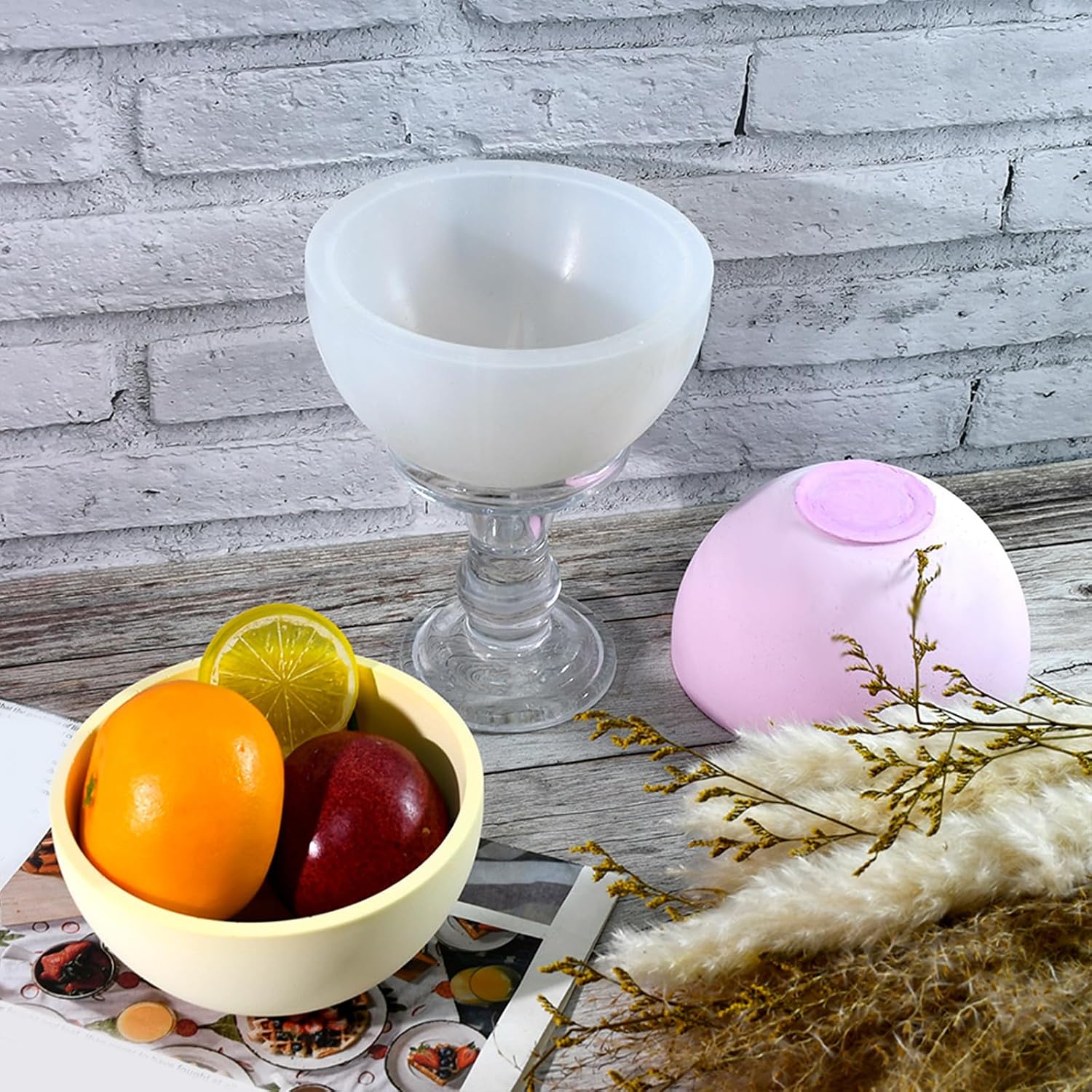 Silicone Mold for Making Fruit Storage Bowl Serving Dish Epoxy Resin Mould Versatile Home Decoration