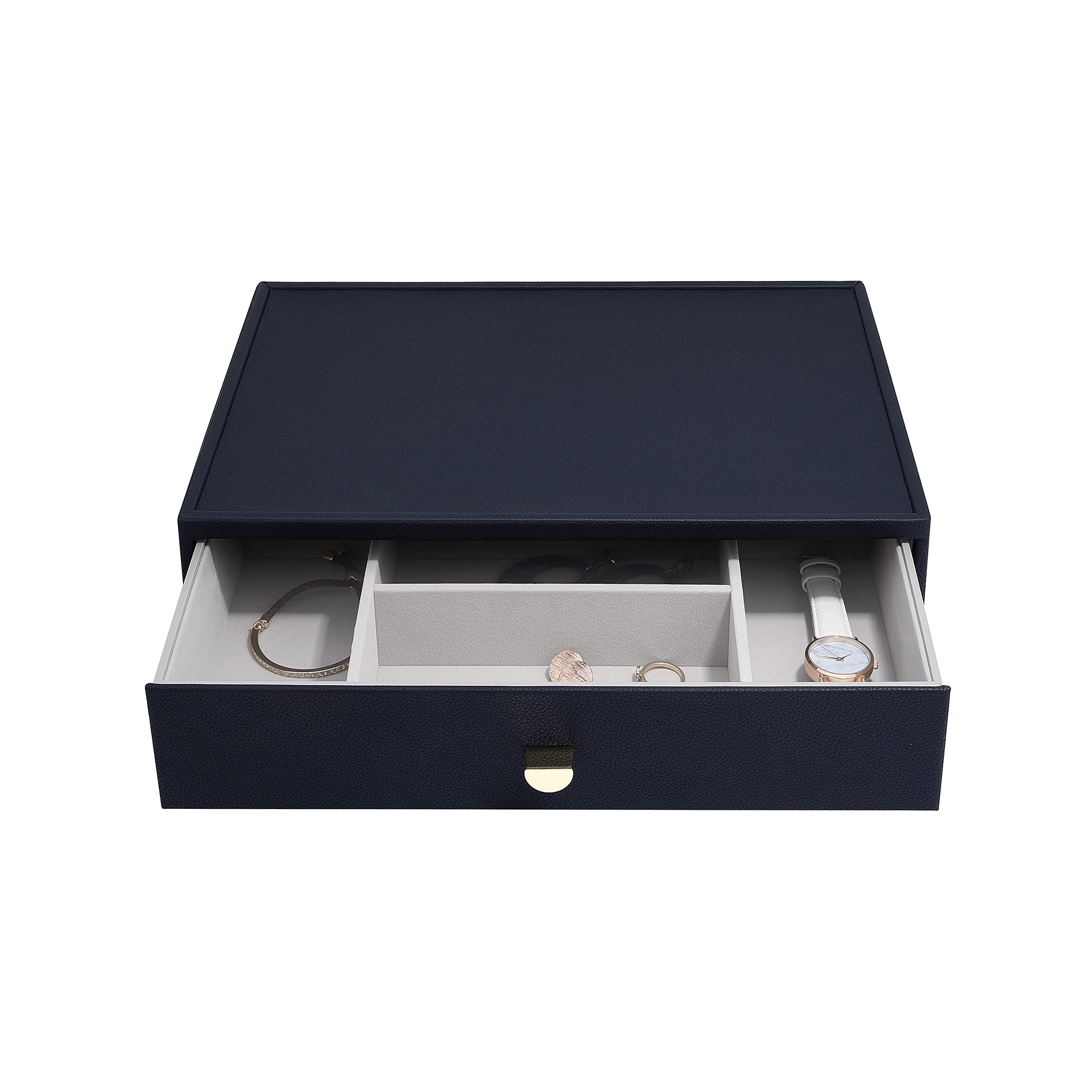 Stackers Navy Pebble Supersize Accessory Drawer Layer