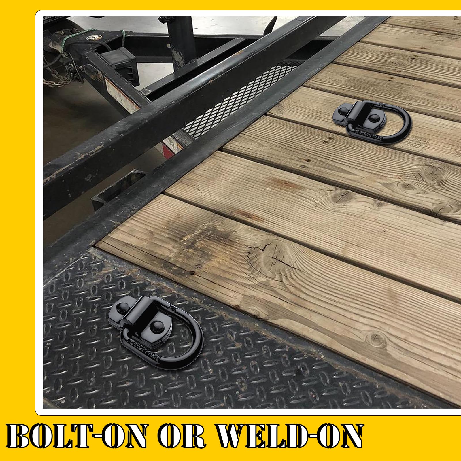 Truck Bed D Ring Trailer Tie Down Stainless Steel D-Ring Tie Down