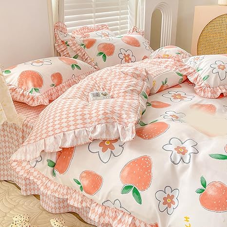 Amazon Tqqem 掛け布団カバー シングル 1 5mc かわいい綿100 苺柄掛け布団カバー 苺 かけ布団カバー 洗えるベッドカバーセット 快適 肌にやさしい 3点セット シングル 布団カバーセット 北欧 ボックスシーツ 枕カバー 布団カバー 北欧ランキング 春夏 タイプ 秋冬 Amazon Tqqem 掛け布団カバー シングル 1 5mc かわいい綿100 苺柄掛け布団カバー 苺 かけ布団カバー 洗えるベッドカバーセット 快適 肌にやさしい 3点セット シングル 布団カバーセット 北欧 ボックスシーツ 枕カバー 布団カバー 北欧ランキング 春夏 タイプ 秋冬