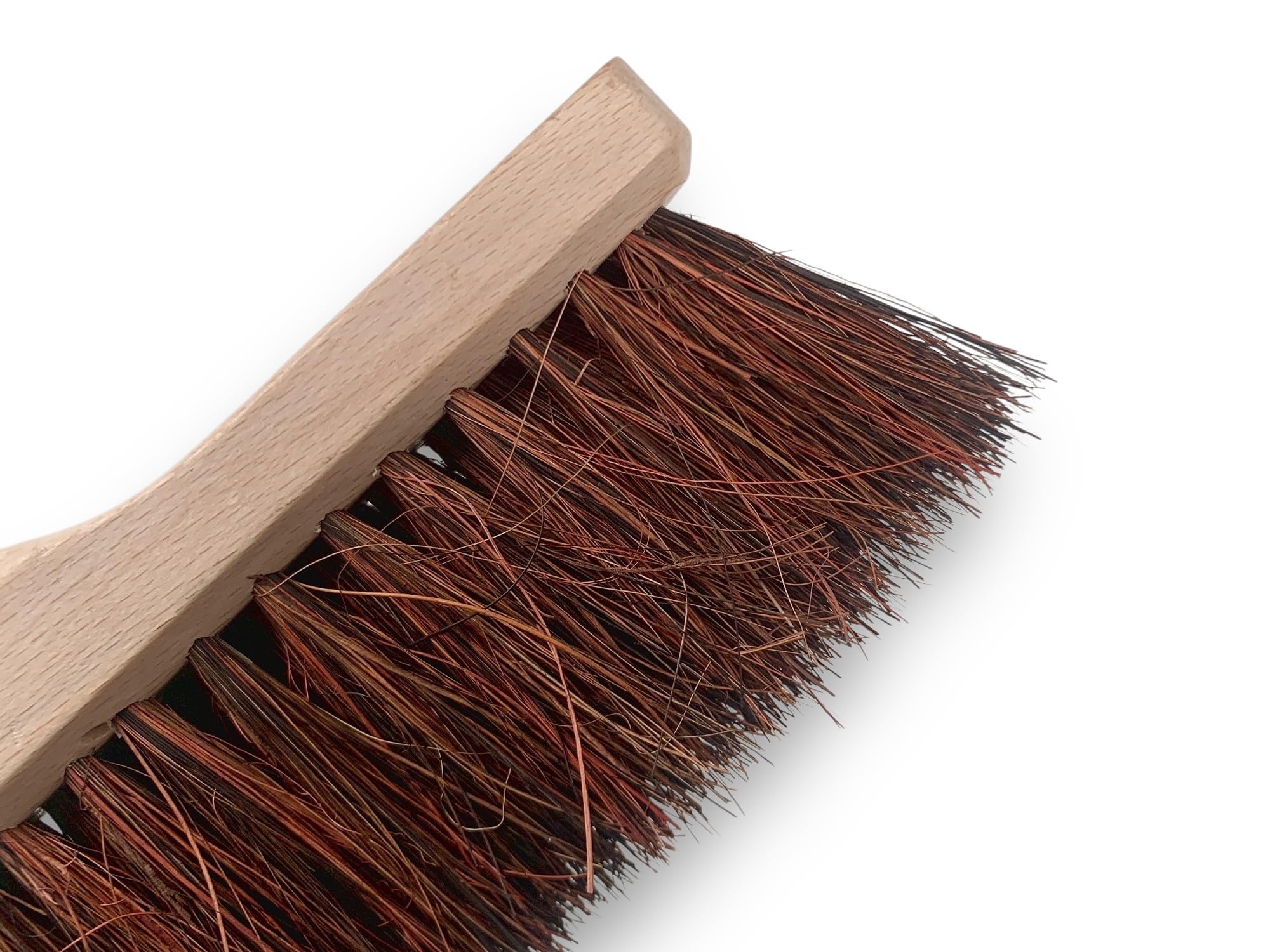 Kibros Scopa da cortile fibra bassine e arenga manico in legno 1,40 m | Miscela di fibre arenga, legno verniciato, boccola Ø 28 mm, alta qualità, per spazzare cortili ed esterni.