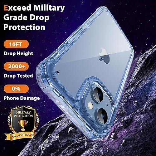 Miniatura 4 de Lifedance Funda para iPhone 14iPhone 13, funda protectora resistente de cuerpo completo con protector de pantalla integrado, protección contra