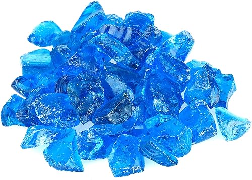 Miniatura 9 de Mr. Fireglass Piedras de fuego trituradas de vidrio para fogatas de gas natural o propano, 10 libras de piedras de vidrio recicladas decorativas