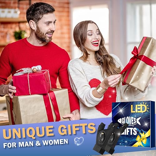 Miniatura 2 de MEIXIXI Buy Together to Save More on Rechargeable LED Flashlight Gloves with Lights - 1 Pack Fish-Shaped and 1 Pack Turtle-Shaped