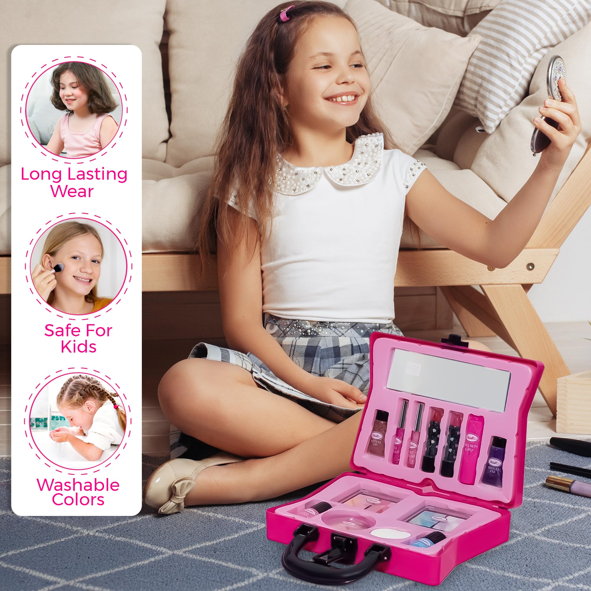 ssess★★【新品未使用】メイク落としミニサイズ4本セット Shush! - Mini Beauty Suitcase - Cosmetics Set/Makeup Kit , 5+
