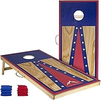 HimalOutdoors 4x2 Ft Premium Cornhole Board Set with 8 All-Weather Bean Bags - Portable, Customizable Outdoor Game