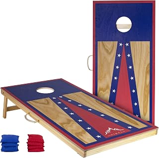 HimalOutdoors 4x2 Ft Premium Cornhole Board Set with 8 All-Weather Bean Bags - Portable, Customizable Outdoor Game