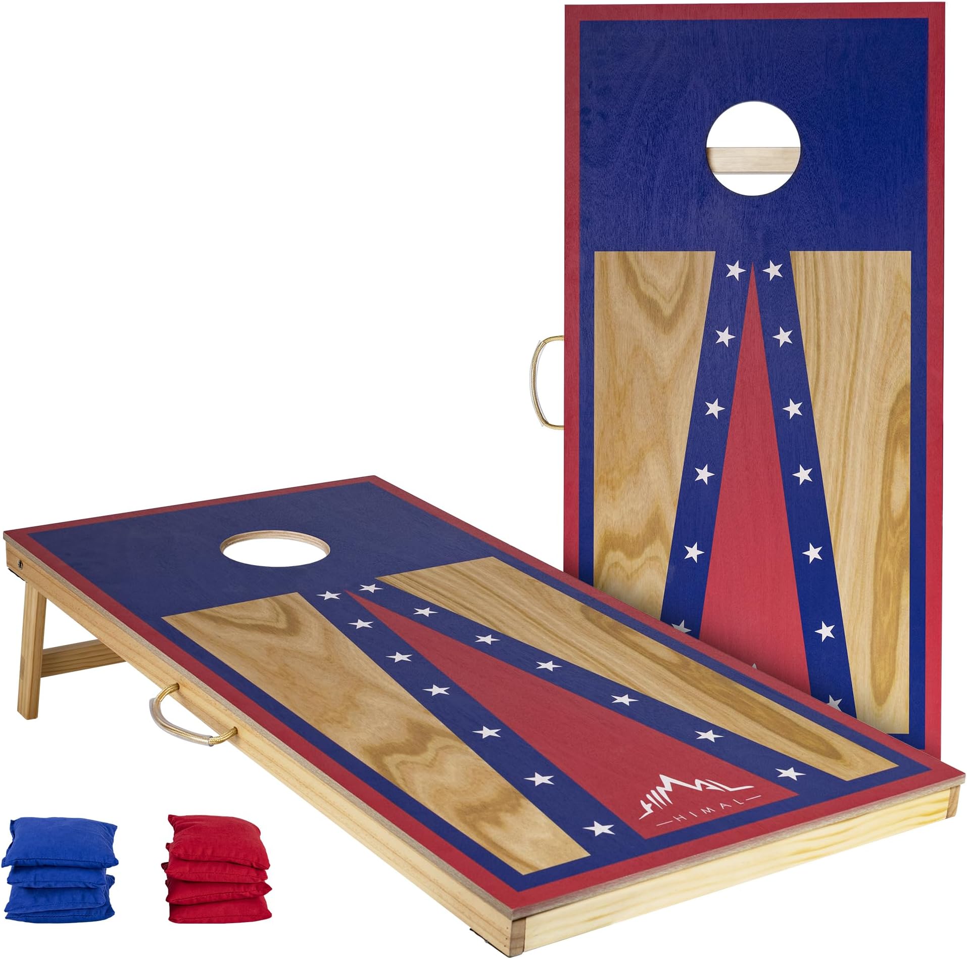 Himal Outdoors Cornhole Board Set, Choose 4 x 2 Feet Game Boards Includes 8 Corn Hole Toss Bags