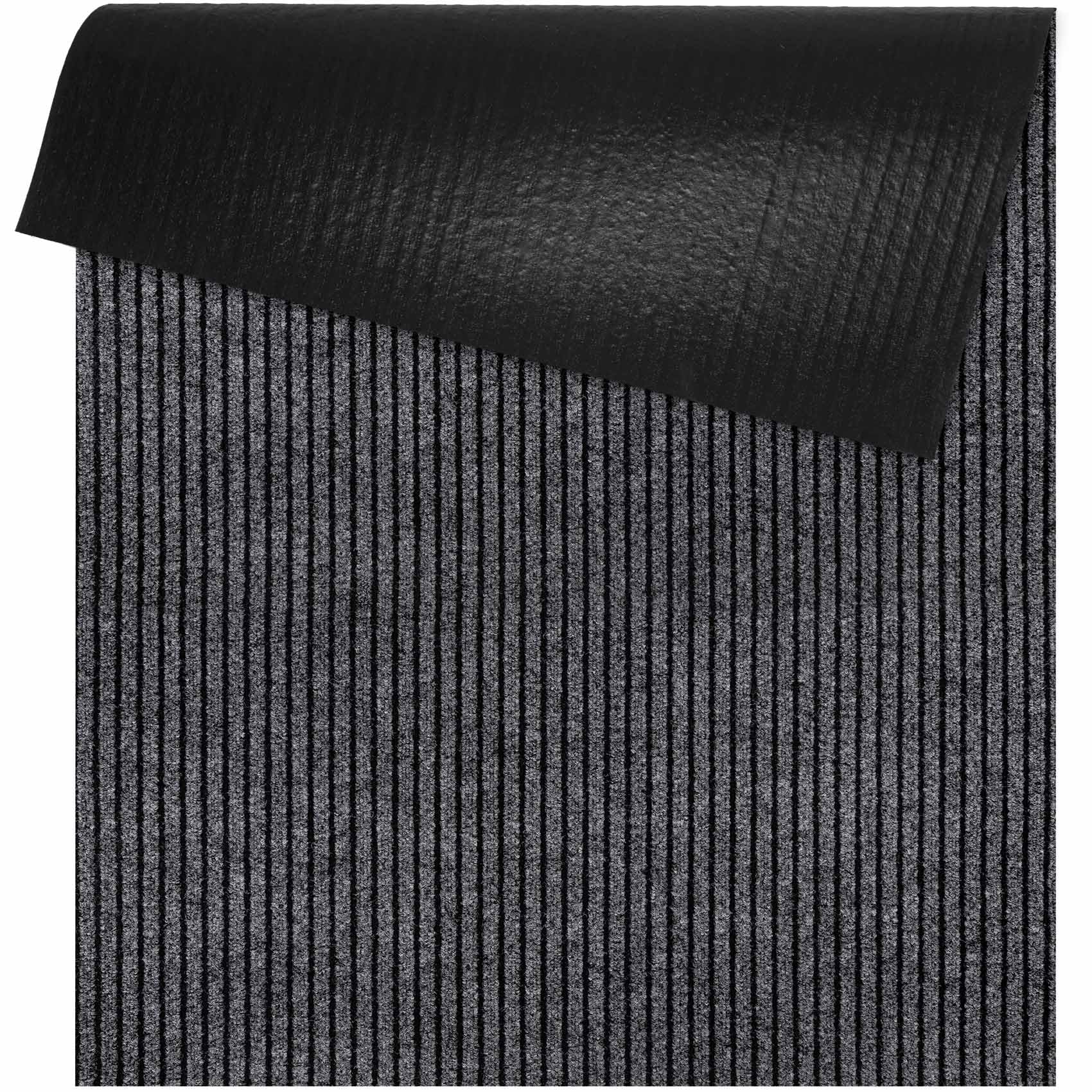 Schmutzfangmatte Teppich Läufer Meterware Schmutzfangläufer rutschfest & zuschneidbar Outdoor Indoor Sauberlaufmatte für Flur Gewerbe Büro Gastronomie Keller Mischa 300 x 80 cm Grau